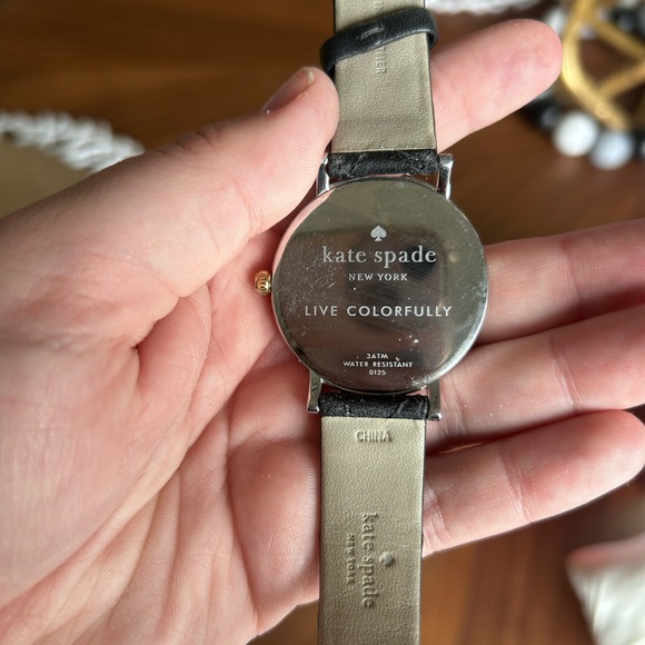 Kate Spade Quilted Leather Strap Metro Women's Watch - Picture 4 of 6